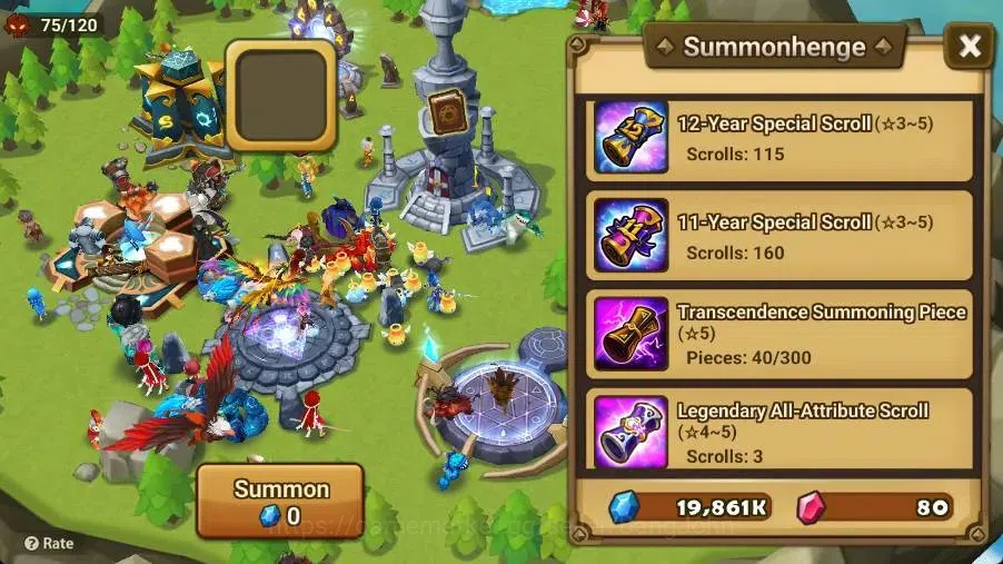 Summoners War: Sky Arena Accounts Starter GLOBAL | NB 5 TESHAR,Starter Gacha 115 12Y+160 11Y Scrool, 3 Legendary All 3