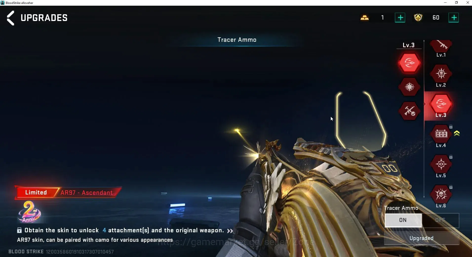 Blood Strike Accounts ASIA|2 Limited Weps (AR97 Ascendant Lv3) | 2 Etern image 17