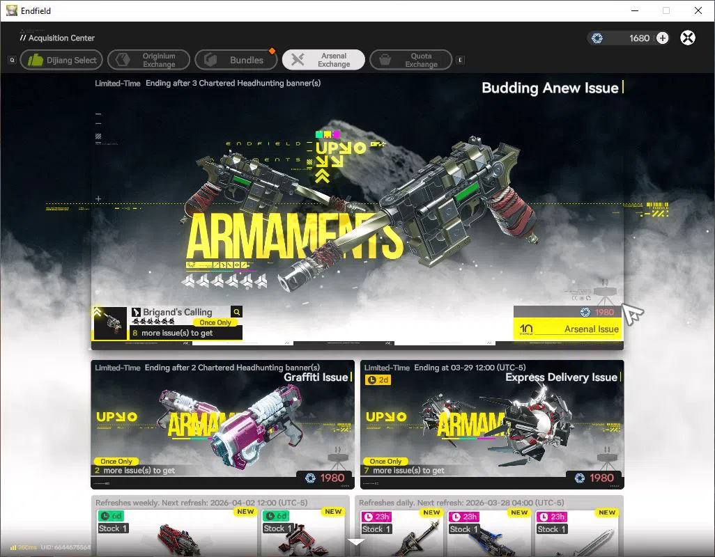 Arknights: Endfield Accounts ASIA|Lv 22|Starter|SSR 4(1Limit) +6(*6WP)| (Yvonne) ArdeliaP1+sign,Last Rite,Pogranichnik |Oro 11