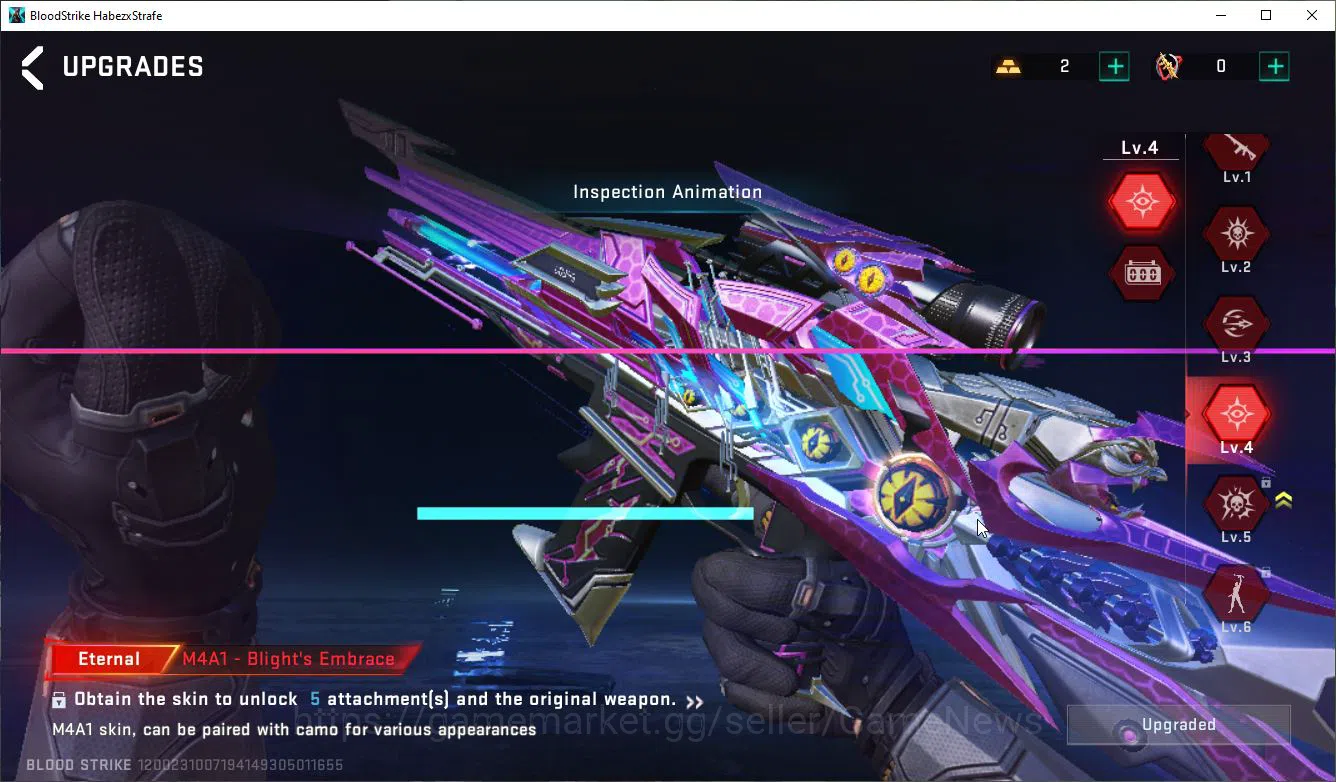 Blood Strike Accounts ASIA|ETERNAL Lv4 M4A1-Blight+DualBlades-Perdition, image 11
