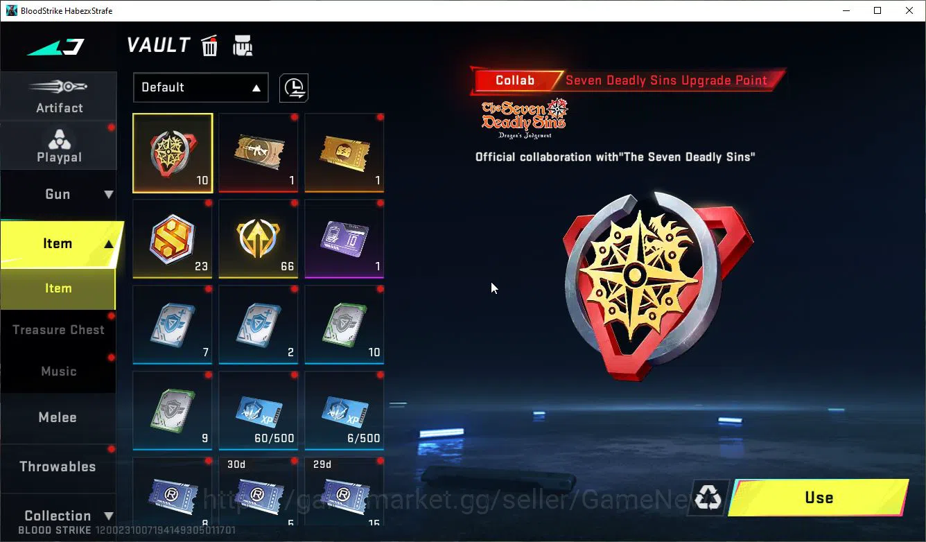 Blood Strike Accounts ASIA|ETERNAL Lv4 M4A1-Blight+DualBlades-Perdition, image 7
