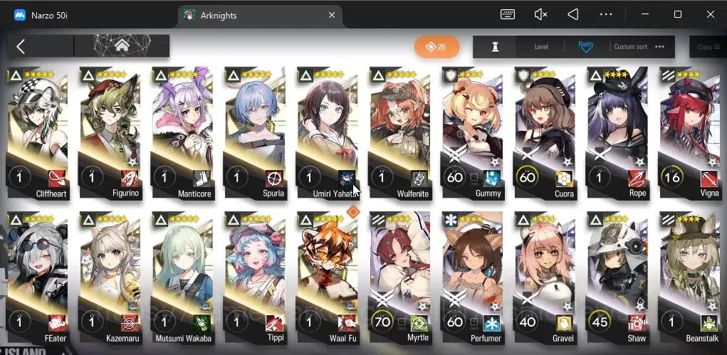 Arknights Accounts Lv 67|172 OP+14 Skin|20K Orundum 134 Originium|9 L image 13