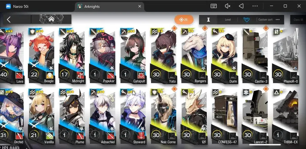 Arknights Accounts Lv 67|172 OP+14 Skin|20K Orundum 134 Originium|9 L image 17