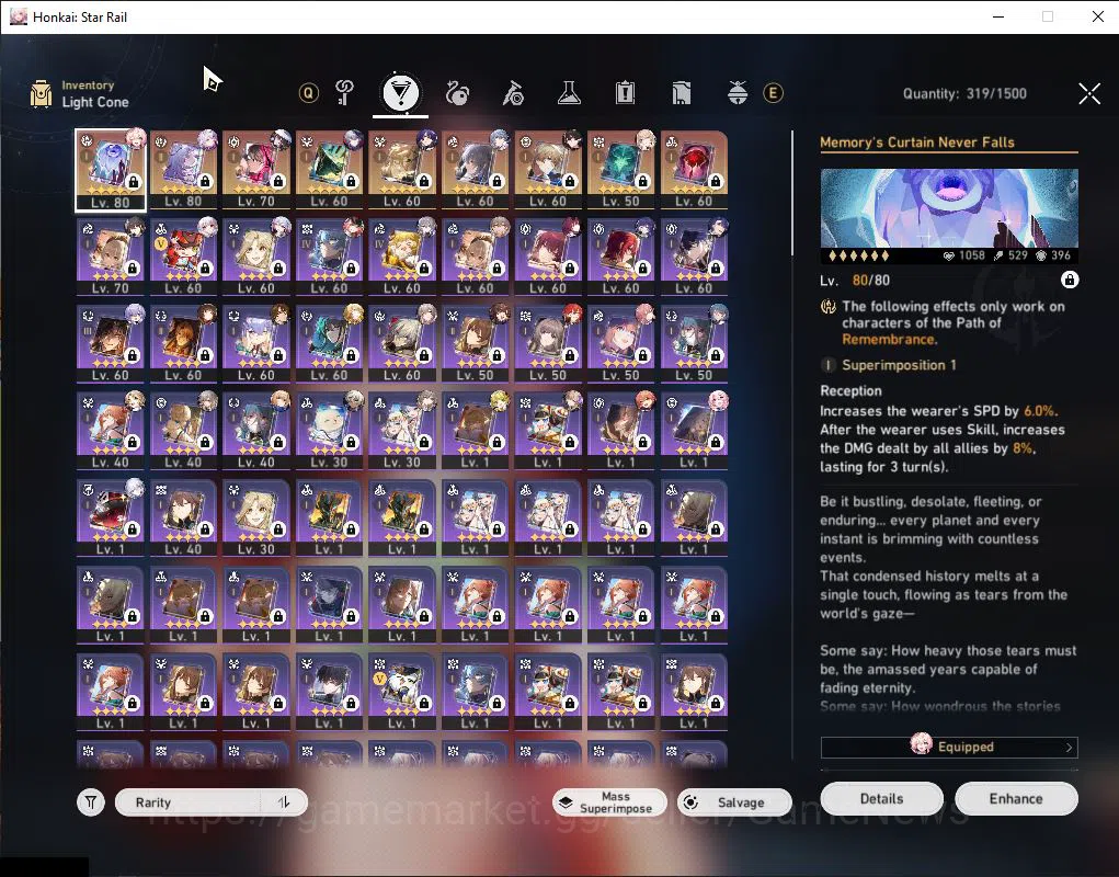 Honkai Star Rail Accounts Asia|TL 65|15 Limited|[Castorice]+Sign,Yao Guang,T image 8