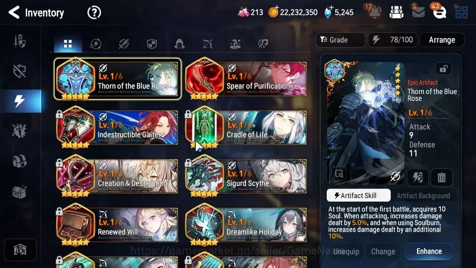 Epic Seven Accounts GLOBAL Unverif|6 ML(Salome,Bellian,BW Iseria,Har S image 16