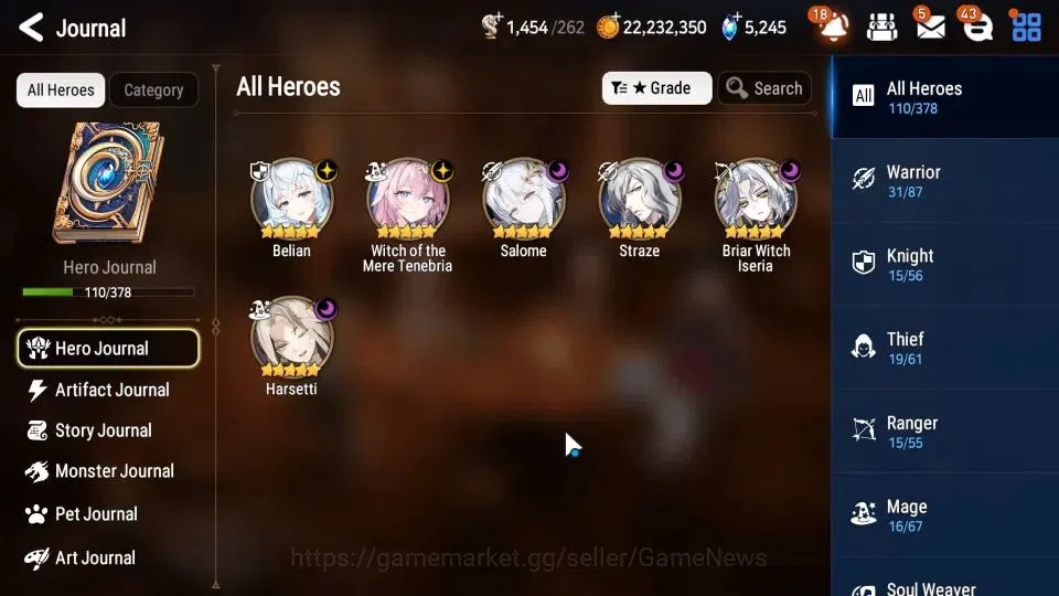 Epic Seven Accounts GLOBAL Unverif|6 ML(Salome,Bellian,BW Iseria,Har S image 6