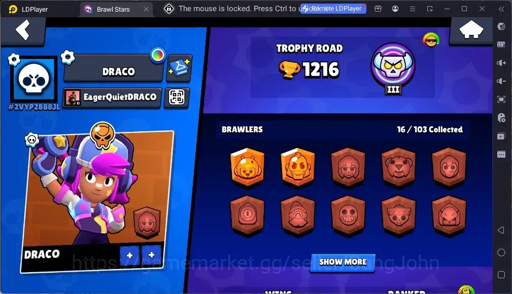 Brawl Stars Accounts Global | 1216 Thropy|16 Brawler|2 Max Hypercharge( image 2