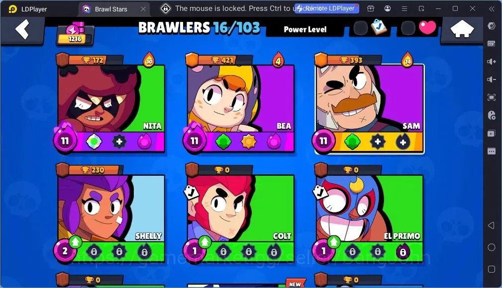 Brawl Stars Accounts Global | 1216 Thropy|16 Brawler|2 Max Hypercharge( image 5