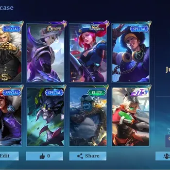 Mobile Legends: Bang Bang Accounts Others Global|63 Skin|Junior|DragonTamer Ling,SABER Layla,Special Tigreal Bruno Sun
