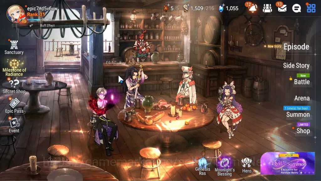 Epic Seven Accounts GLOBAL Unverif|New Era|3 ML(TE Kayron,LH Cermia,NC image 1
