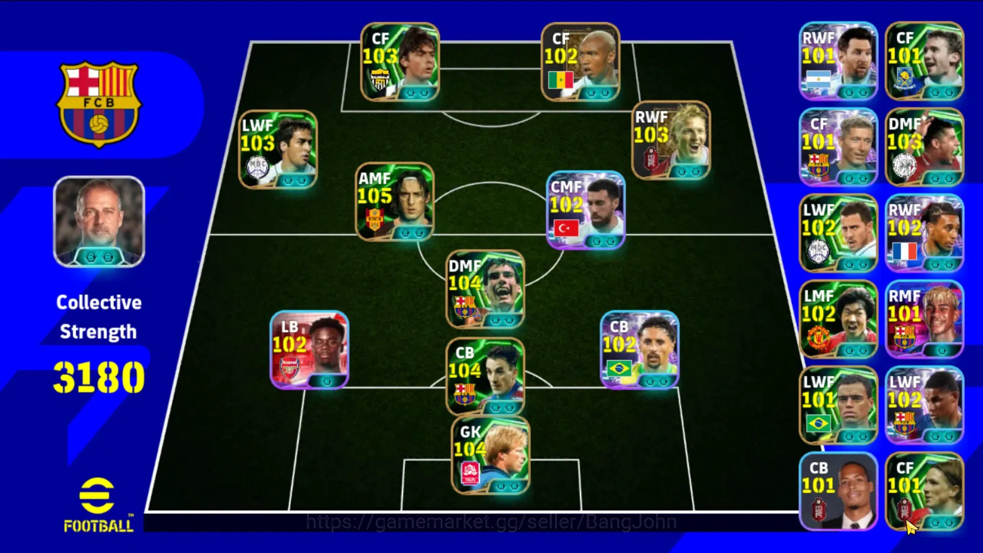 eFootball Accounts ANDROID|PW 3180|Totti,Pep Guardiola Epic New,Olise image 7
