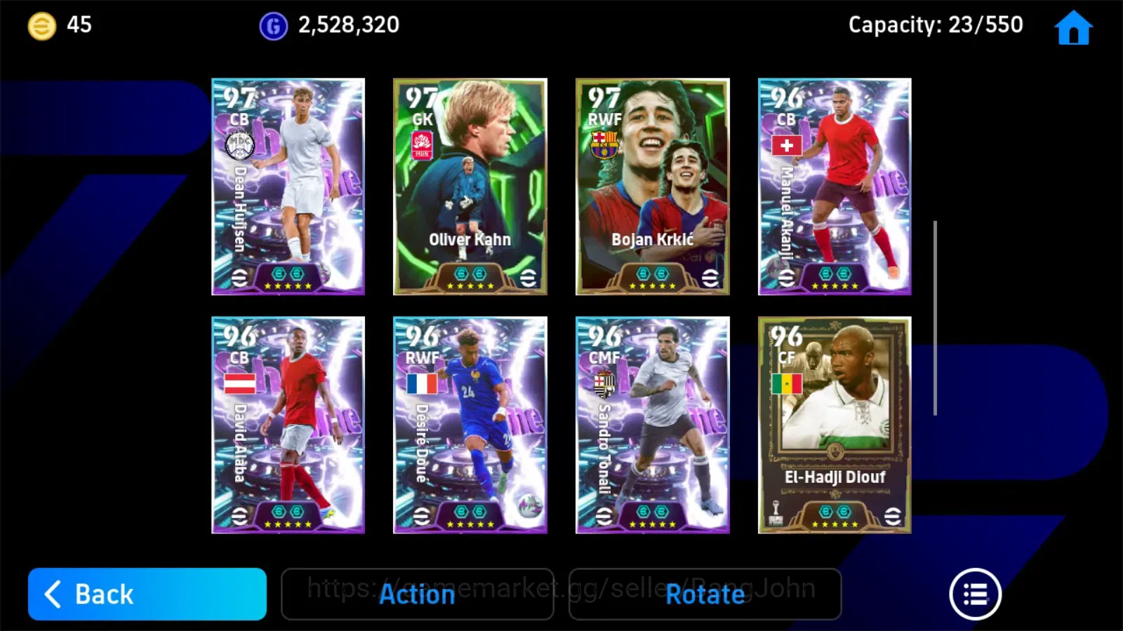 eFootball Accounts Android|PW 3190|Lothar Matthaus Epic,Romario Epic, image 2