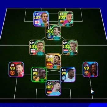 eFootball Accounts Legends & Iconic Players Android|Big Time Rodri '26|Epic Dennis Bergkamp,Gerrard,Aubameyang,Shevchenko|4