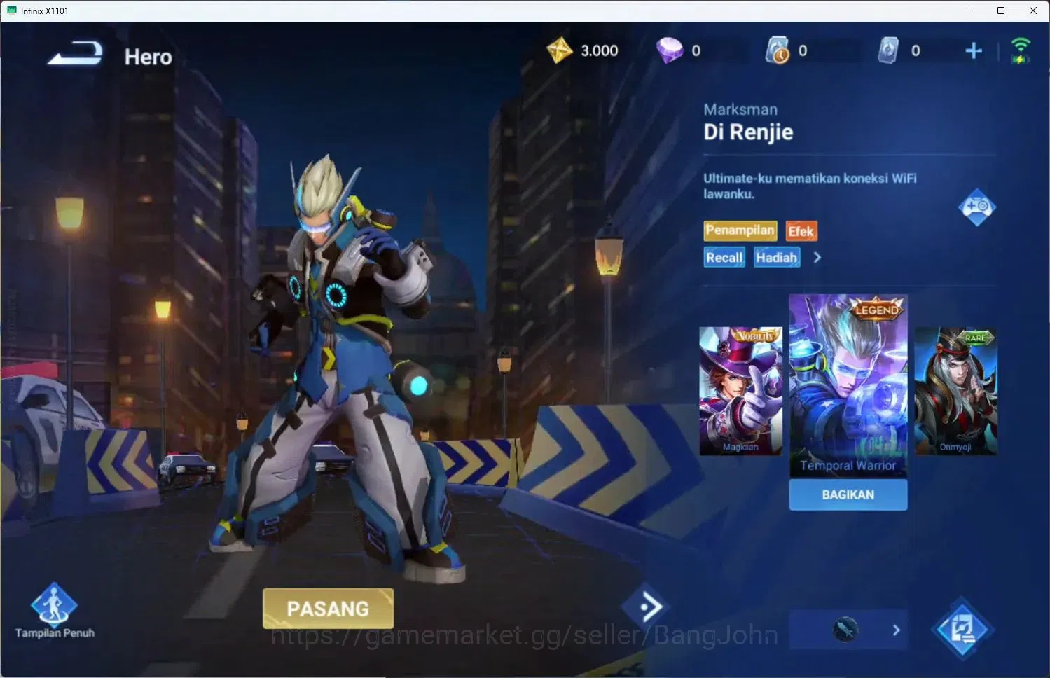 Honor of Kings Accounts Global | 13H 5S | LGD Di Renjie, Event Di Renjie, image 3