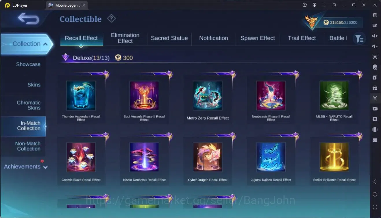 Mobile Legends: Bang Bang Accounts GlobalHero 132|Skin 575|Mega|Legend Franco,Lunox|S image 12