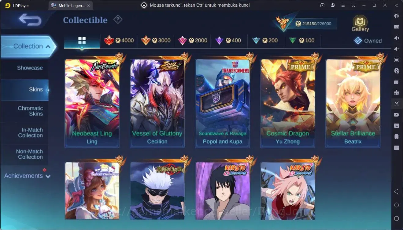 Mobile Legends: Bang Bang Accounts GlobalHero 132|Skin 575|Mega|Legend Franco,Lunox|S image 17