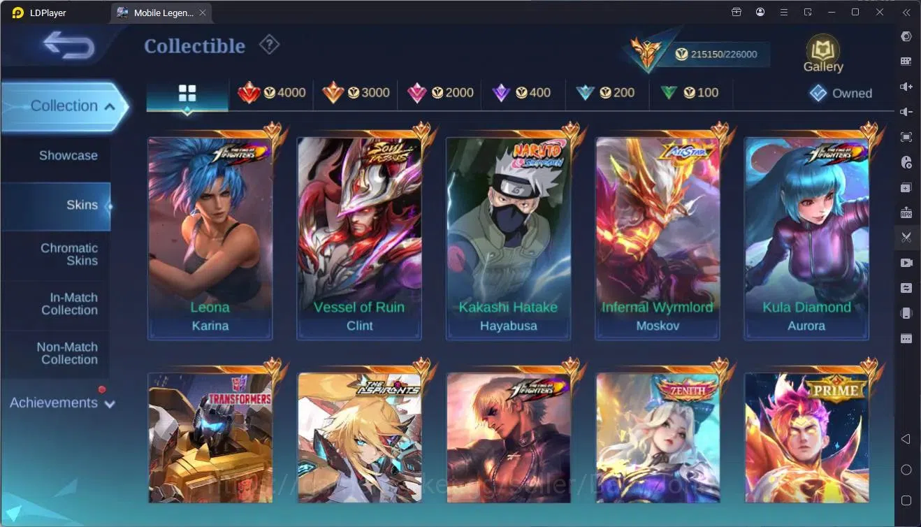 Mobile Legends: Bang Bang Accounts GlobalHero 132|Skin 575|Mega|Legend Franco,Lunox|S image 20