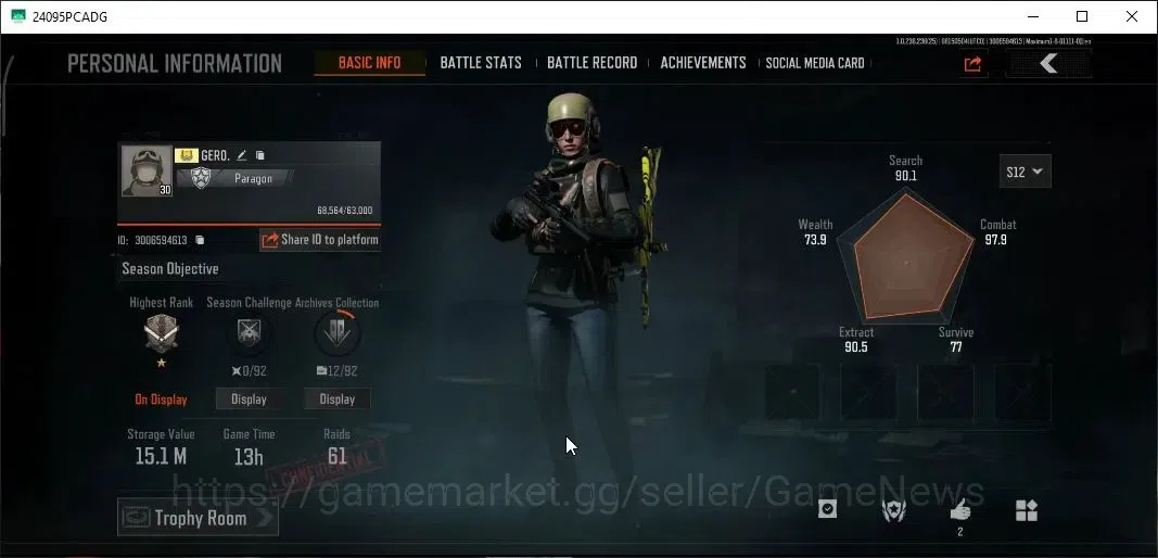 Arena Breakout Accounts MOBILE Lv30|SV 15.1M|CV 11.2M|4 Set|QS AKS-74U,GM image 2