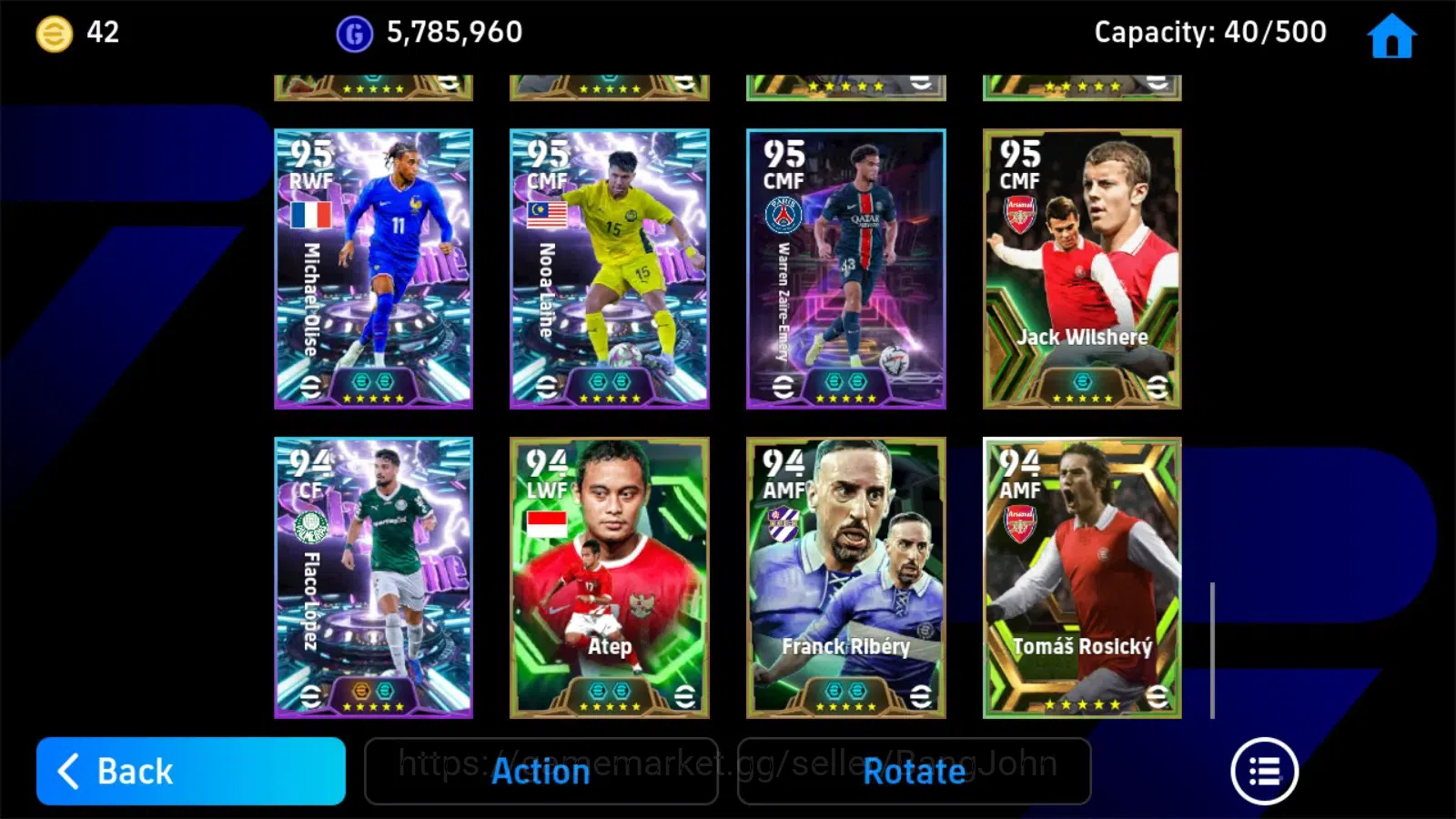 eFootball Accounts Mobile|PW 3194|Epic Kahn,Guardiola,Villa,Drogba,Ha image 1