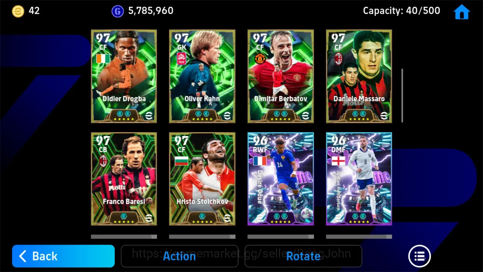 eFootball Accounts Mobile|PW 3194|Epic Kahn,Guardiola,Villa,Drogba,Ha image 4
