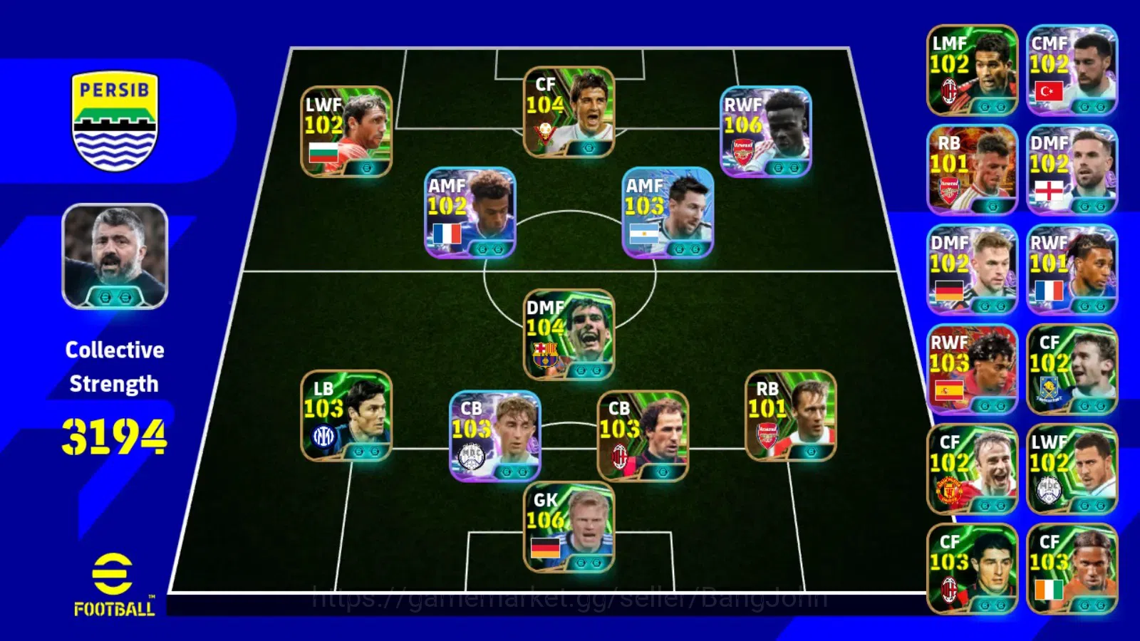 eFootball Accounts Mobile|PW 3194|Epic Kahn,Guardiola,Villa,Drogba,Ha image 8