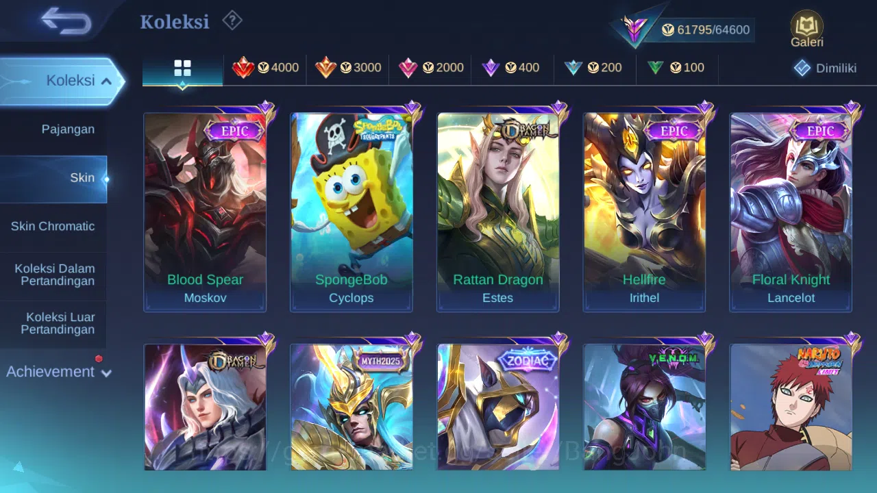Mobile Legends: Bang Bang Accounts Hero 132 Skin 272 | KOF Karina | Transformers Roge image 2