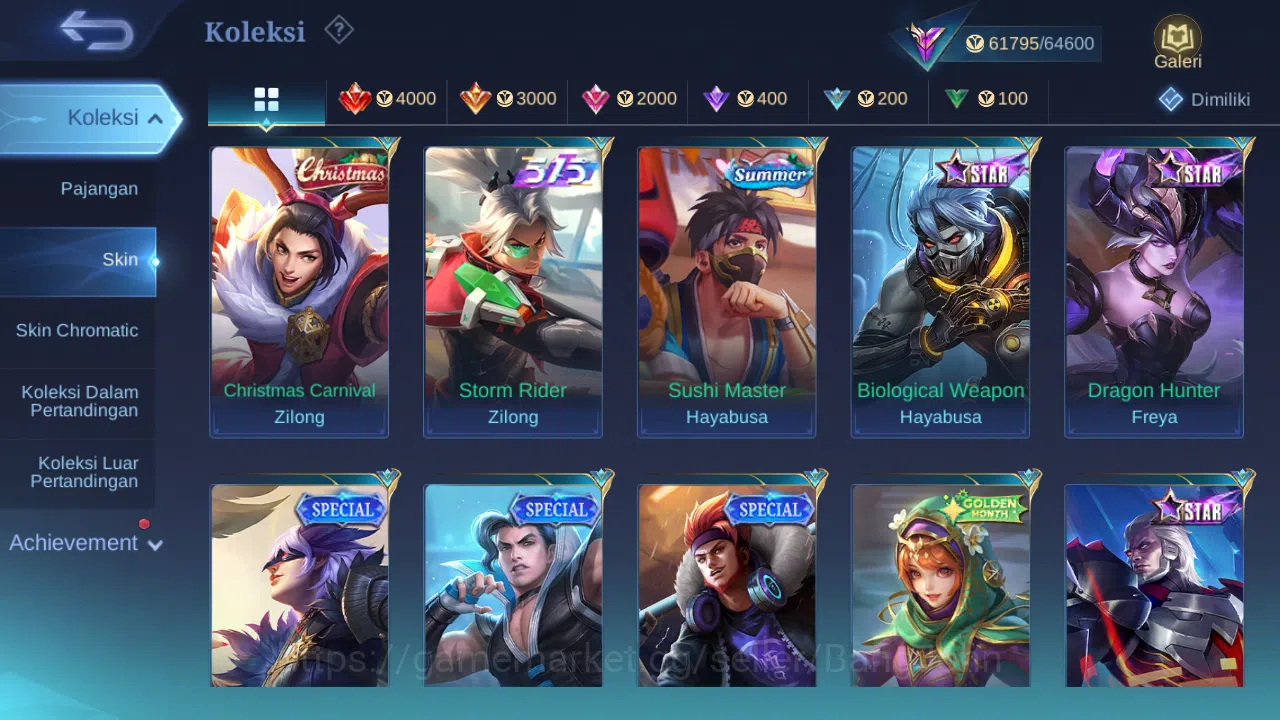 Mobile Legends: Bang Bang Accounts Hero 132 Skin 272 | KOF Karina | Transformers Roge image 6