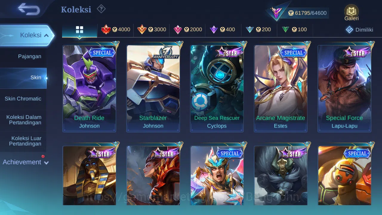 Mobile Legends: Bang Bang Accounts Hero 132 Skin 272 | KOF Karina | Transformers Roge image 7