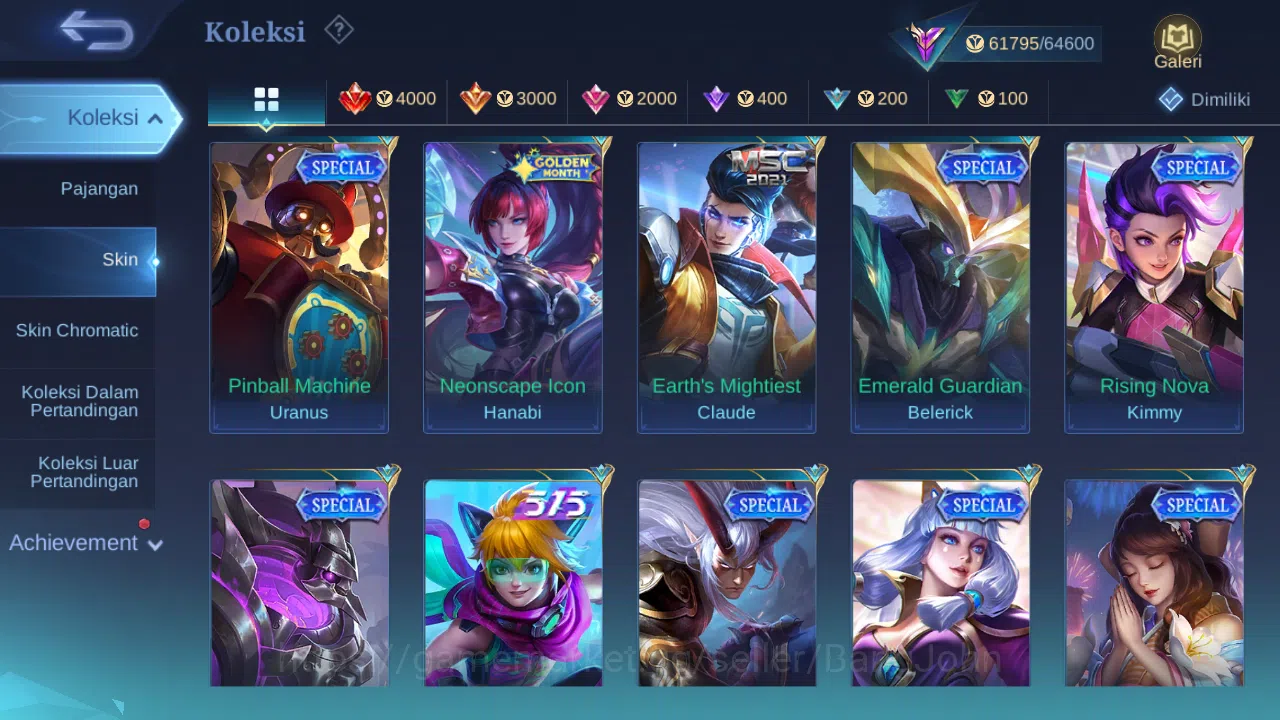 Mobile Legends: Bang Bang Accounts Hero 132 Skin 272 | KOF Karina | Transformers Roge image 9