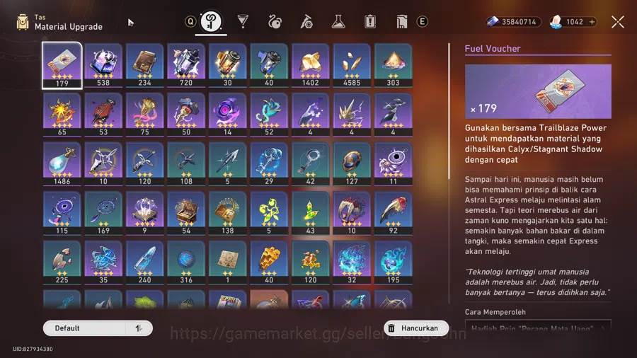 Honkai Star Rail Accounts [ASIA TL 70] RAPPA E6S1 FULL MAX TRACES | 15+ 5-ST image 4