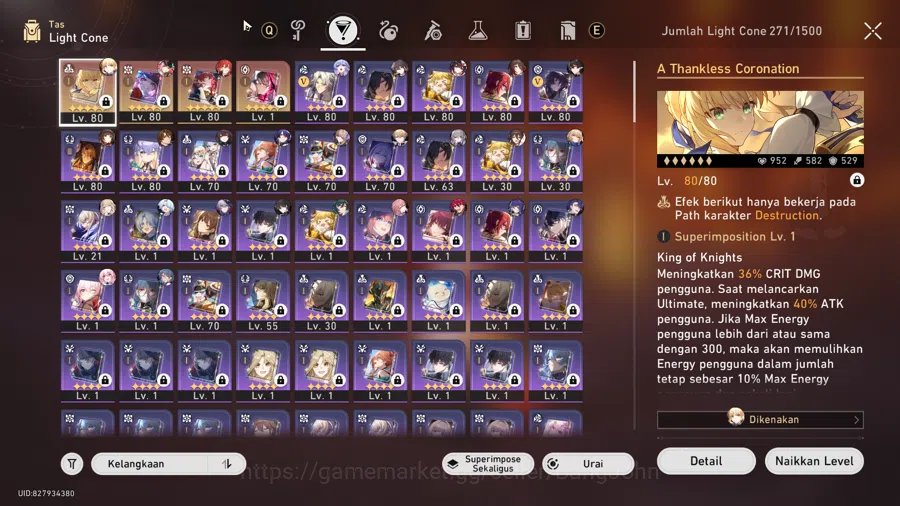 Honkai Star Rail Accounts [ASIA TL 70] RAPPA E6S1 FULL MAX TRACES | 15+ 5-ST image 5