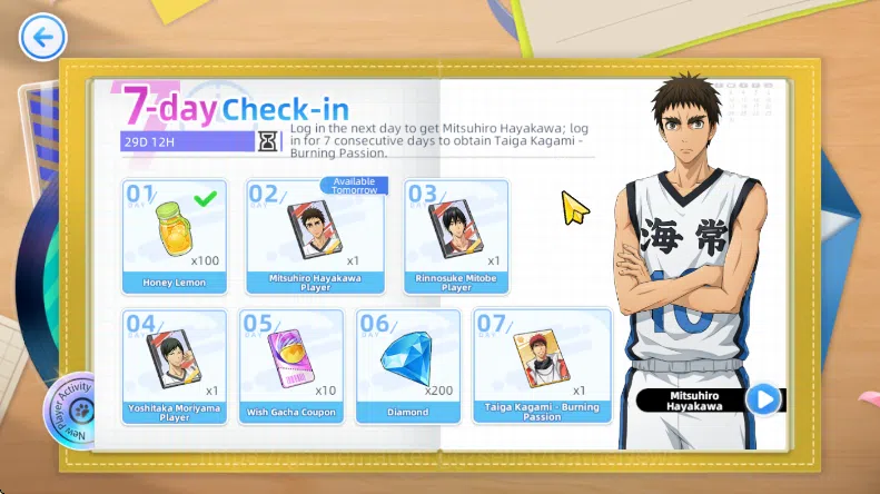 Kuroko's Basketball Street Rivals Accounts SEA SV014|Fresh Starter Lv2|Miracle Tetsuya + 3 Other Character + Some Ticket|Ch1 5