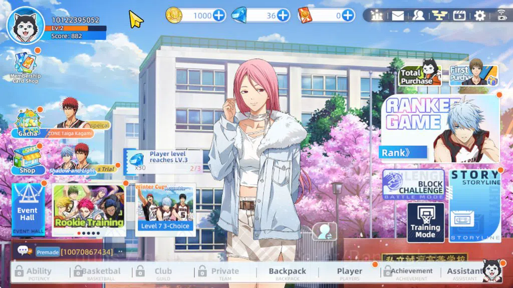 Kuroko's Basketball Street Rivals Accounts SEA Starter Lvl 2 | Zone Taiga Kagami, 3 other cha image 4