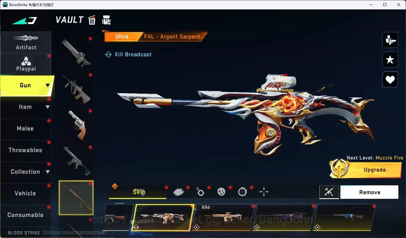 Blood Strike Accounts ASIA | 2 ETERNAL: Chainblade, AUG | 3 7DS,2 TR,1 E image 18