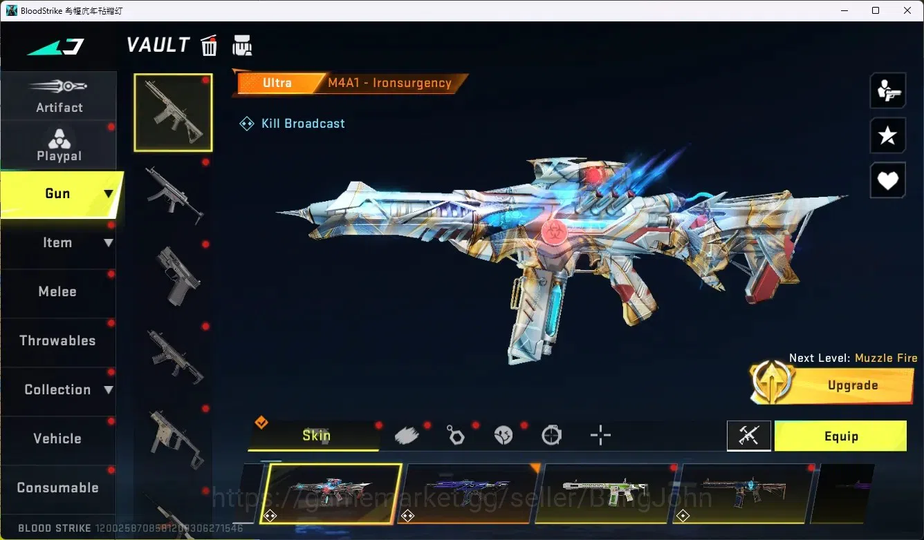 Blood Strike Accounts ASIA | 2 ETERNAL: Chainblade, AUG | 3 7DS,2 TR,1 E image 2
