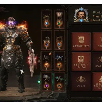 Diablo Immortal Accounts Mid-Tier SEA - Vasily | 60(336) Barbarian - Survivor | CR 28754 | Reso 480 | HELL III | CS Off