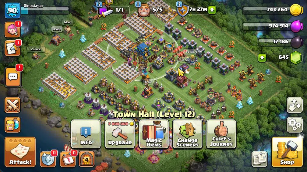 Clash of Clans Accounts TH 12 - BH 6|LV 90|660 Gems|HH 6|BK 33,AQ 37,GW 15 image 2