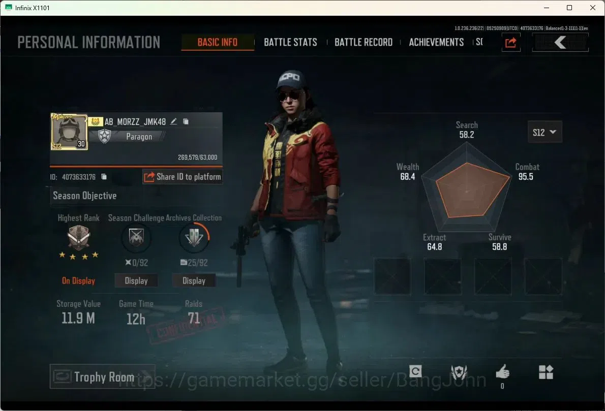 Arena Breakout Accounts Mobile | LV 30 | SV 11.9 M | CV 3.4 M | SS AX50, S image 1