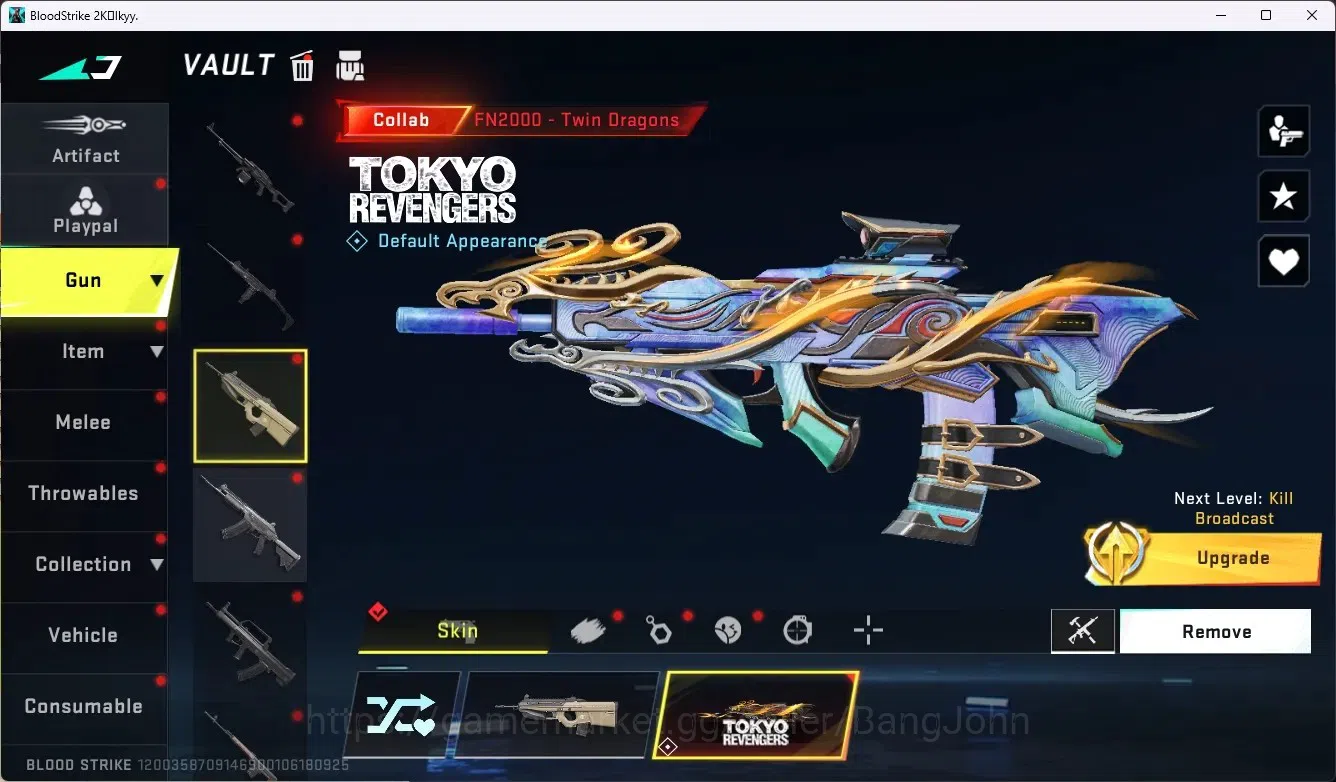 Blood Strike Accounts ASIA|2 TR GUN: MCX,FN2000|3 Ultra Gun: QBZ95,UMP45 image 6