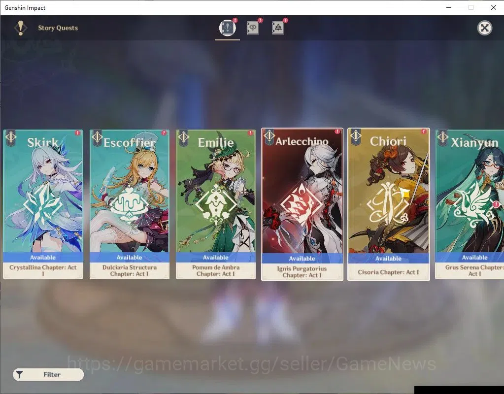 Genshin Impact Accounts Asia |AR 55| 3Limit +5(*5WeP) |(Columbina,Zibai)+S image 14