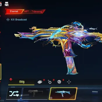 Blood Strike Accounts Collab Skin Asia|Eternal MP7 Tidesong Lv2+Ultra Melee Staff|Collab Mr Iguana,AOT Female,M4A1 Bof+Many
