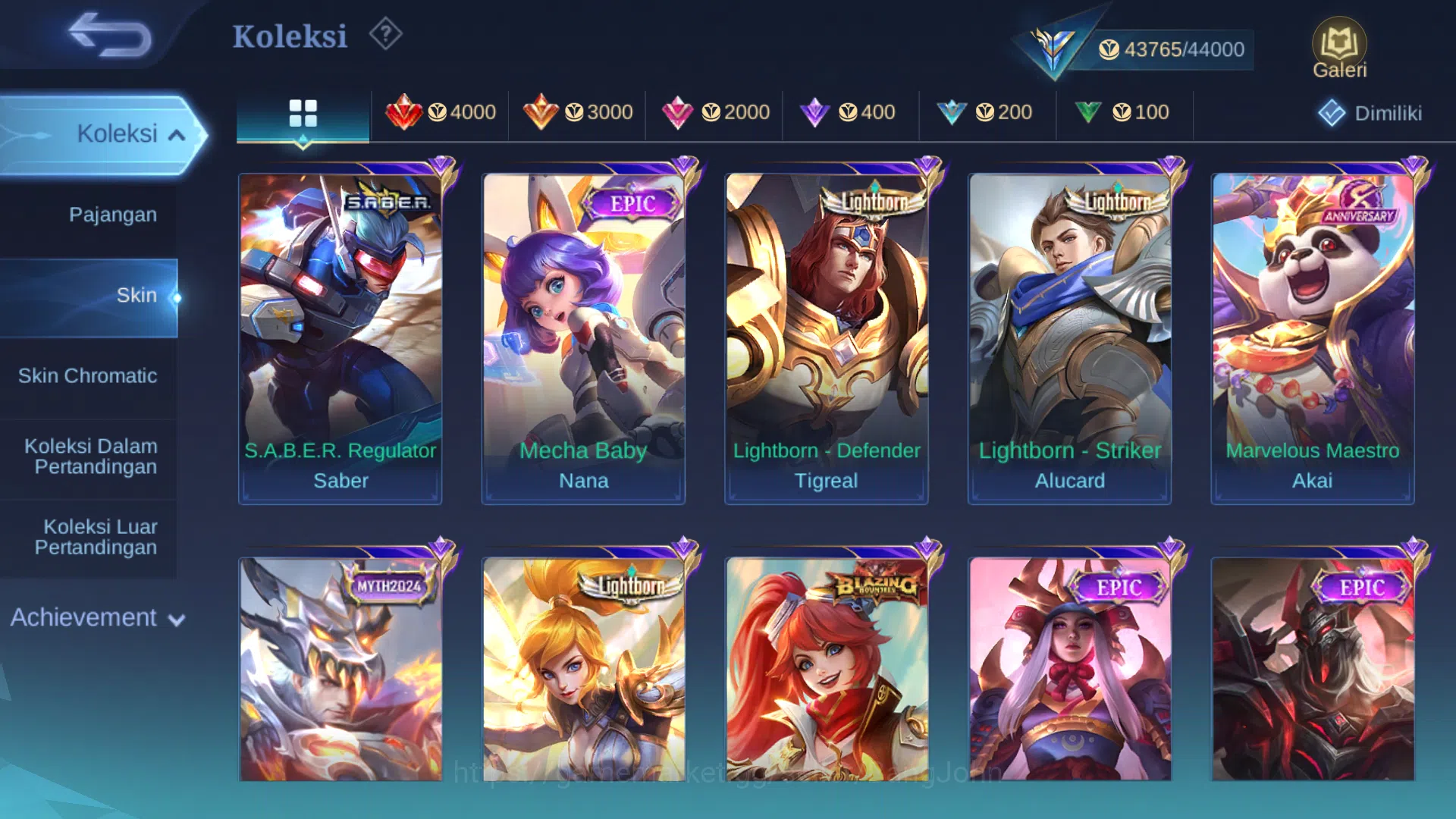 Mobile Legends: Bang Bang Accounts Hero 62 | Skin 162 | Aspirant Ruby | Luckybox Lanc image 4
