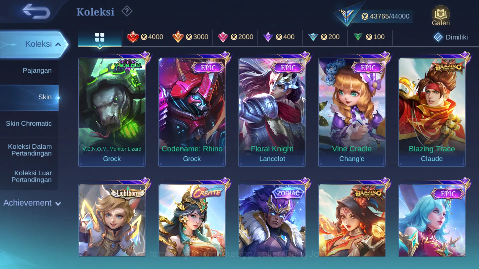 Mobile Legends: Bang Bang Accounts Hero 62 | Skin 162 | Aspirant Ruby | Luckybox Lanc image 7