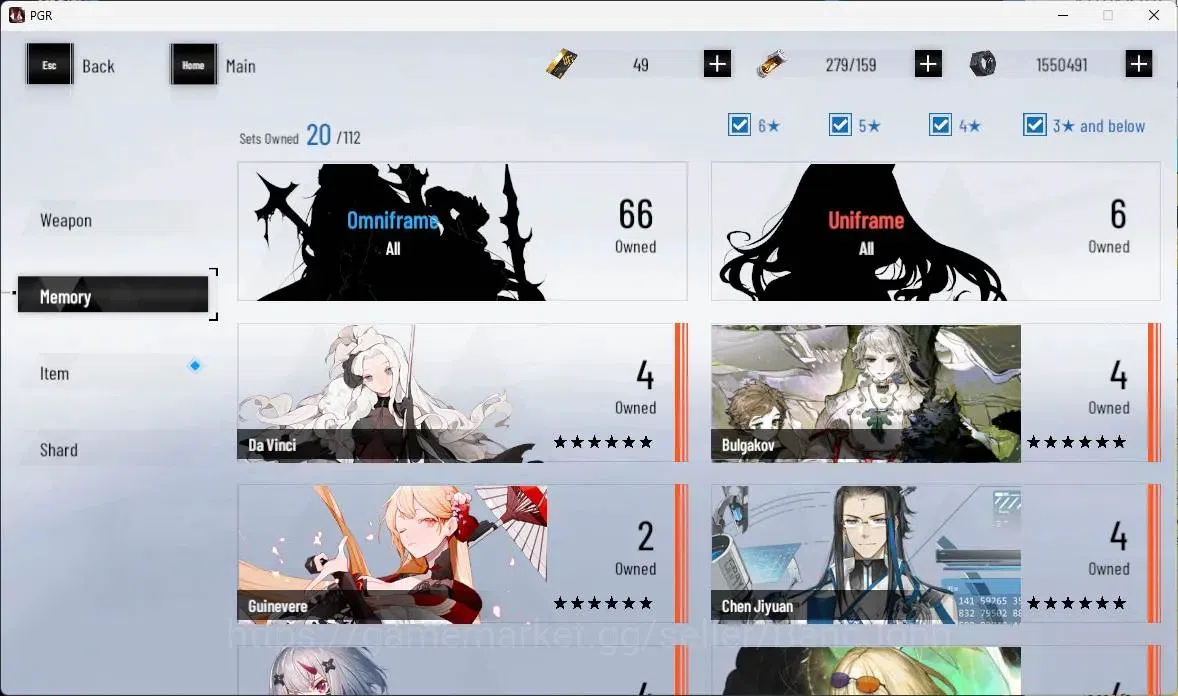 Punishing: Gray Raven Accounts ASIA | L60| [SS Nirvantia,S Kamui,S Lucia IV,S Sel image 13
