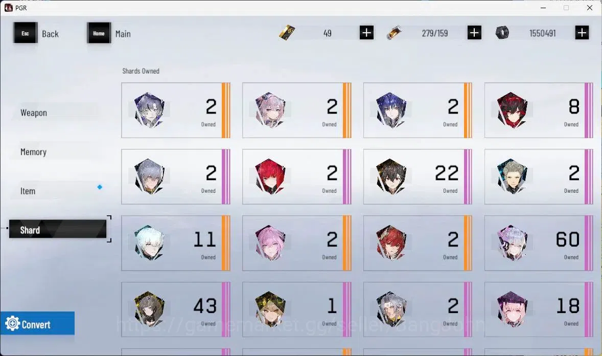 Punishing: Gray Raven Accounts ASIA | L60| [SS Nirvantia,S Kamui,S Lucia IV,S Sel image 17