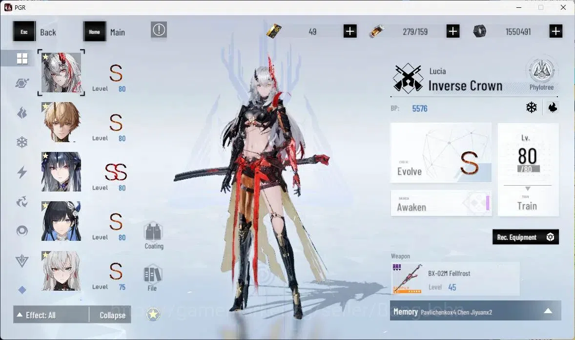 Punishing: Gray Raven Accounts ASIA | L60| [SS Nirvantia,S Kamui,S Lucia IV,S Sel image 3