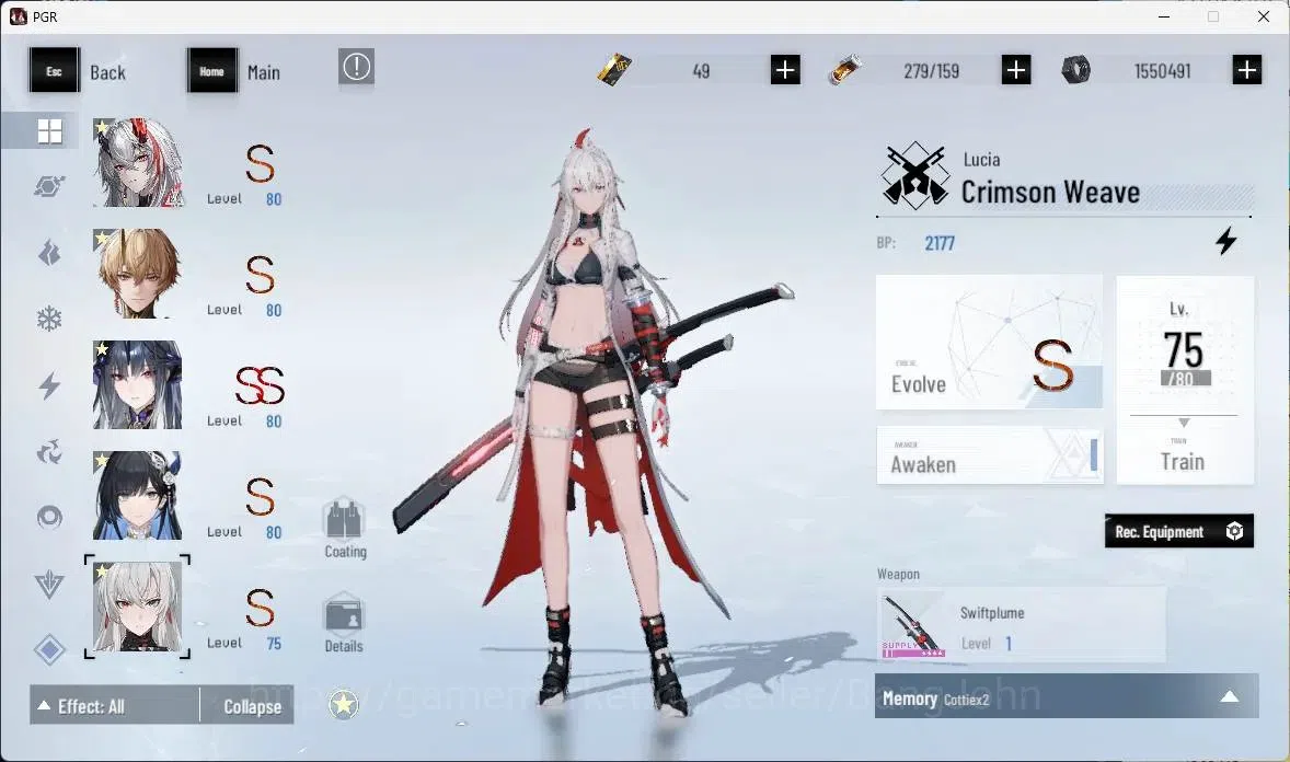 Punishing: Gray Raven Accounts ASIA | L60| [SS Nirvantia,S Kamui,S Lucia IV,S Sel image 7