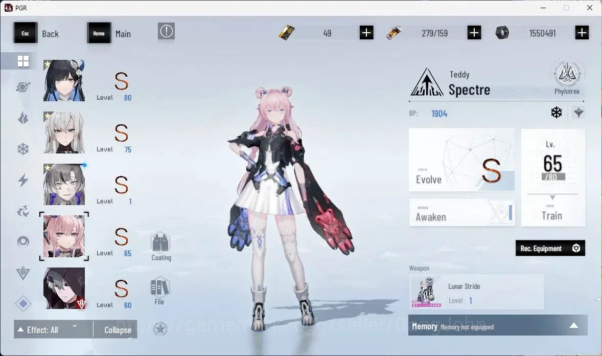 Punishing: Gray Raven Accounts ASIA | L60| [SS Nirvantia,S Kamui,S Lucia IV,S Sel image 9