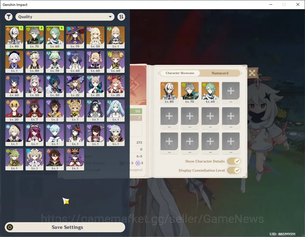 Genshin Impact Accounts Others Asia|AR 50|3 Limited + 3 Standard + 2 (*5 Weapon)| Arlecchino,Alhaitham,Baizu 1