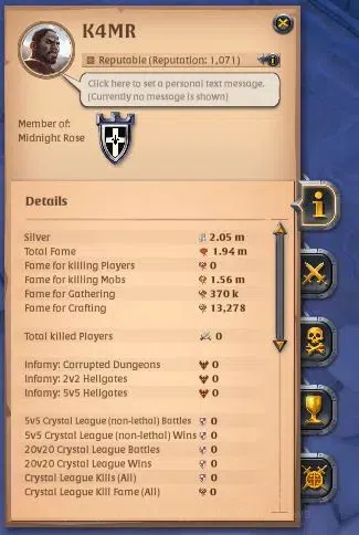 Albion Online Accounts ASIA | 1,94M Total Fame - 2,05M Silver | T8 Ore Mi image 1